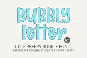 Bubbly Letter Font for Playful Design Projects