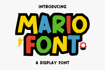 Mario Font: Creative Typography for Game-Inspired Designs