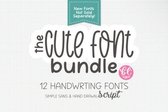Cute Handwriting Font Bundle for Creative Projects